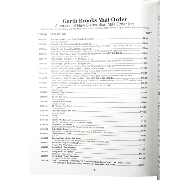 Vintage The Believer Magazine Garth Brooks Country Music 1992 Volume 1 Issue 1 - Picture 7 of 10